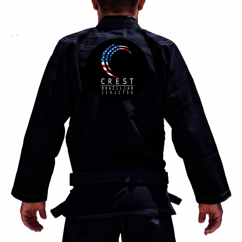 Crest Brazilian Jiu Jitsu Academy Adults Gi - Black #1344