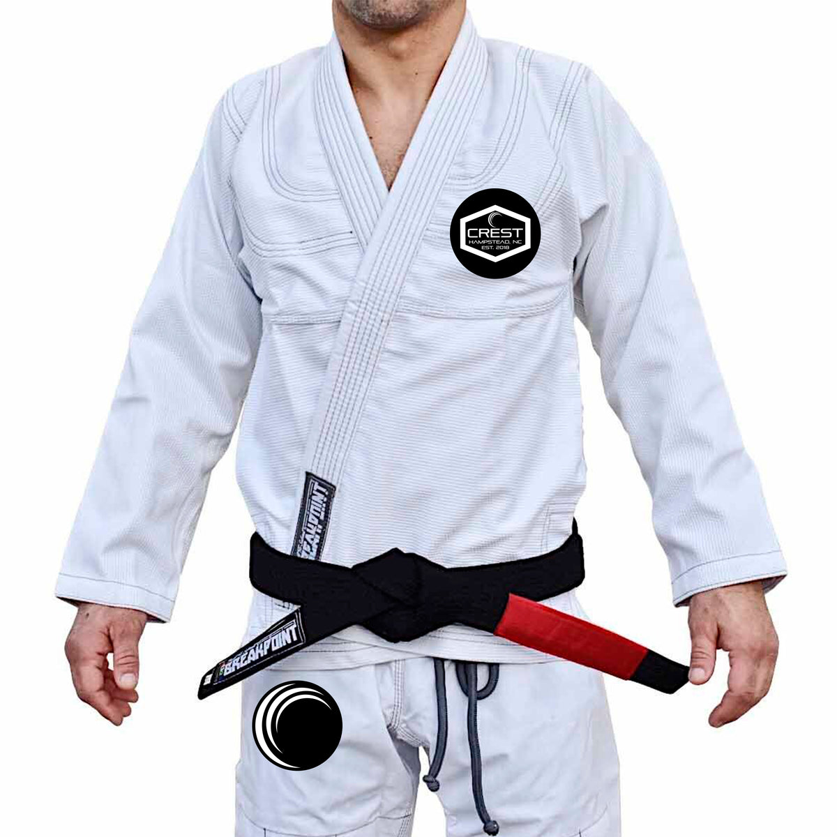 Crest Brazilian Jiu Jitsu Academy Adults Gi - White #1344