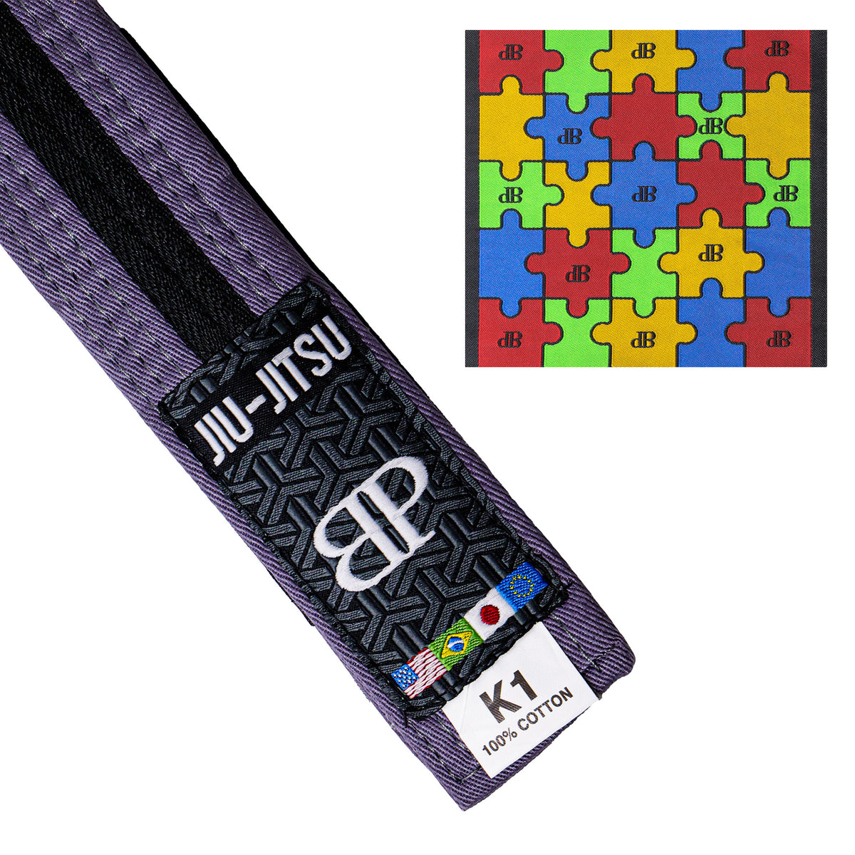 Break Point Jiu-Jitsu Autism Awareness Belt - AVAILABLE IN ALL COLORS