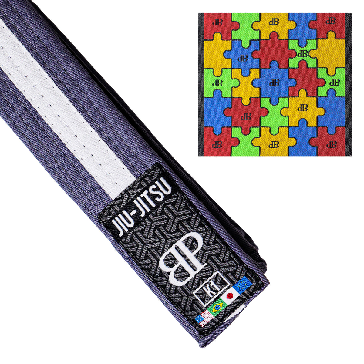Break Point Jiu-Jitsu Autism Awareness Belt - AVAILABLE IN ALL COLORS