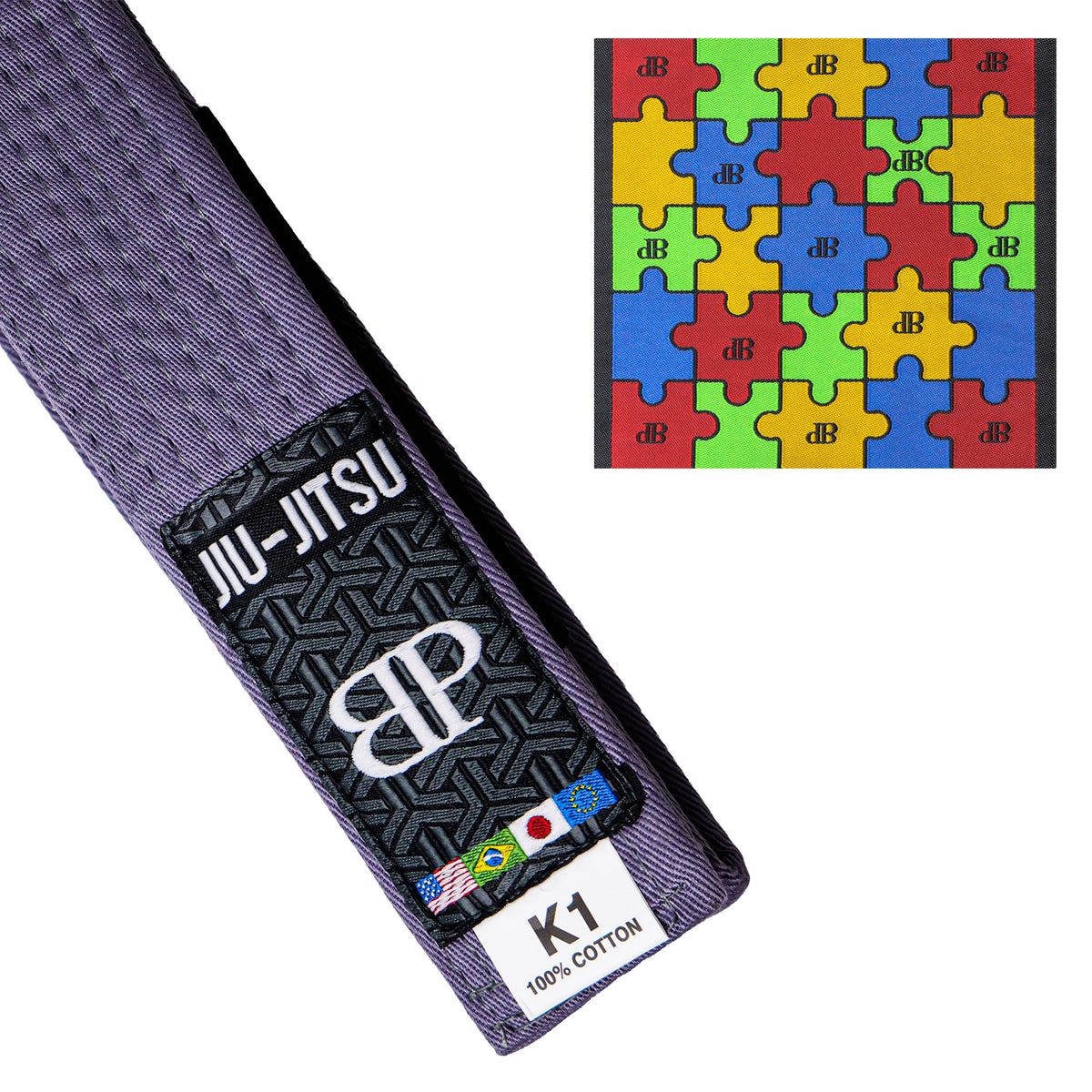 Break Point Jiu-Jitsu Autism Awareness Belt - AVAILABLE IN ALL COLORS