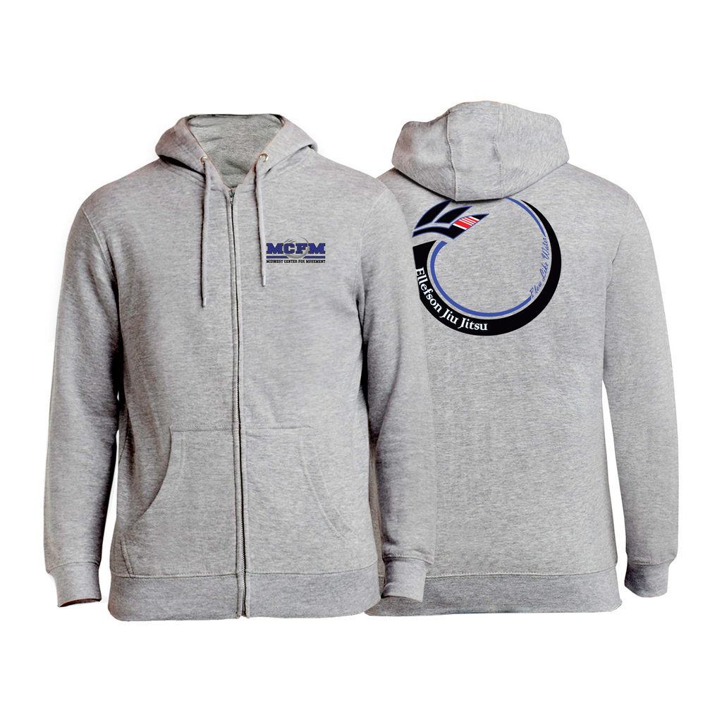 Heather Grey Academy Zip-Up Hoodies