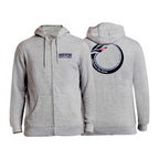 Heather Grey Academy Zip-Up Hoodies