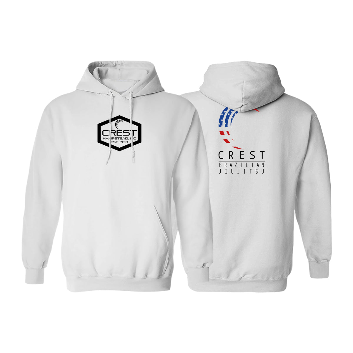 Crest Brazilian Jiu Jitsu Academy Sweater Hoodie #8008 A