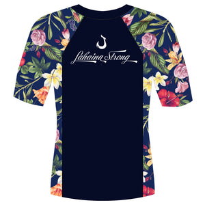 Break Point Short Sleeve Maui Rashguard (Navy Blue)