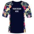 Break Point Short Sleeve Maui Rashguard (Navy Blue)