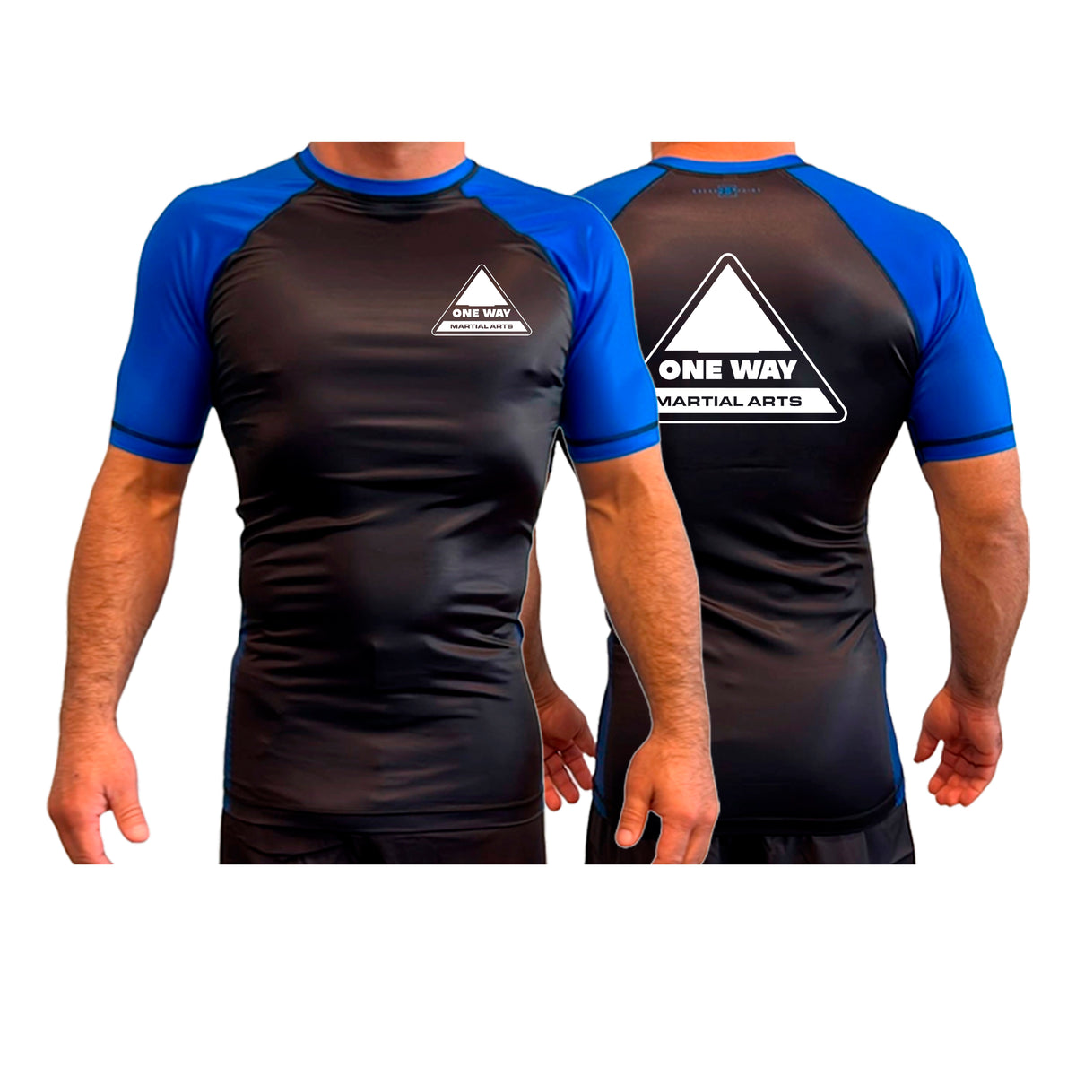 One Way Collection Rash Guards Short Sleeves All Black Ranked