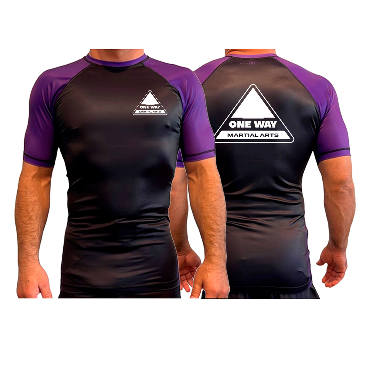 One Way Collection Rash Guards Short Sleeves All Black Ranked