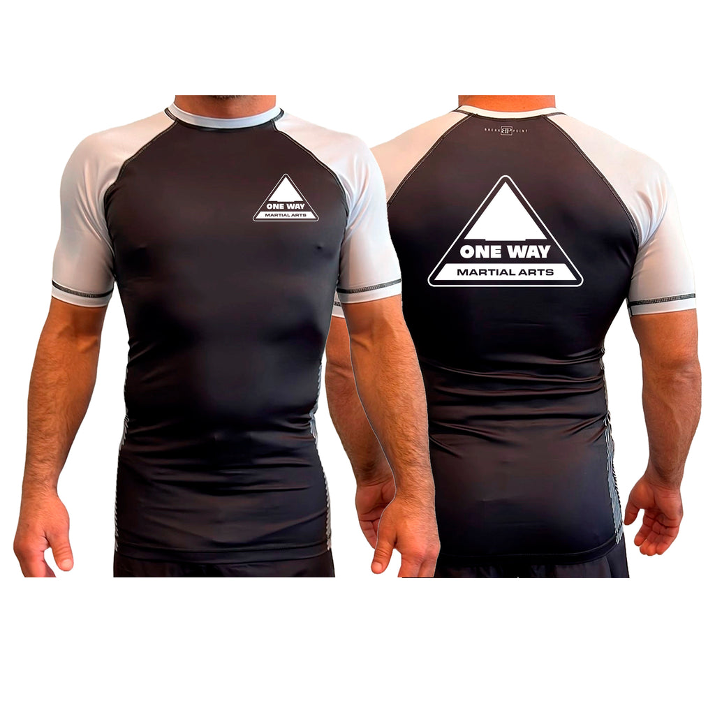 One Way Collection Rash Guards Short Sleeves All Black Ranked
