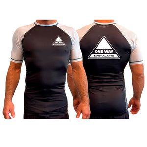One Way Collection Rash Guards Short Sleeves All Black Ranked