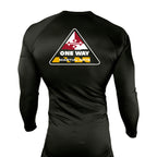 One Way Maryland All Black Rash Guards Long Sleeves