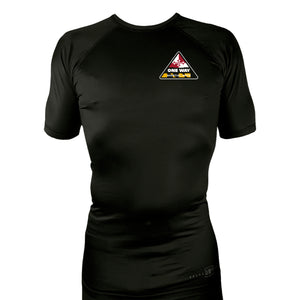 One Way Maryland All Black Rash Guards Short Sleeves