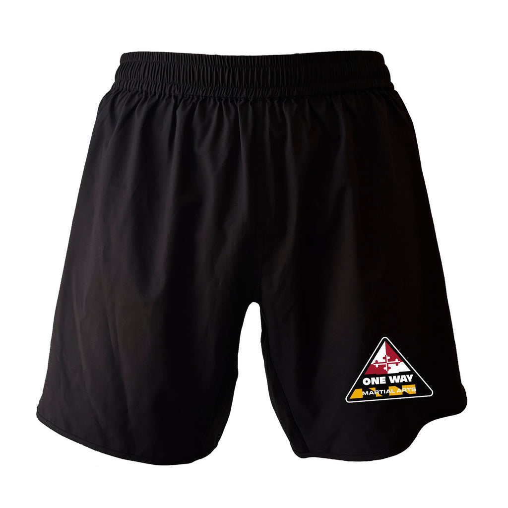 One Way Maryland All Black Shorts 2.0
