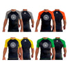 One Way ACE KIDS All Black Ranked Short Sleeve Rash Guards