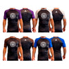 One Way ACE All Black Ranked Short Sleeve Rash Guards