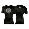 One Way ACE All Black Custom Rash Guards Short Sleeves