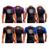 One Way ACE All Black Ranked Short Sleeve Rash Guards