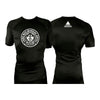 One Way ACE All Black Custom Rash Guards Short Sleeves