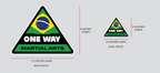 One Way Martial Arts Brazil Loose Patch Set