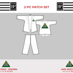 One Way Martial Arts Brazil Loose Patch Set