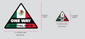 One Way Martial Arts Mexico Loose Patch Set