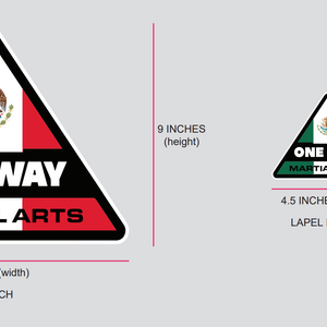 One Way Martial Arts Mexico Loose Patch Set
