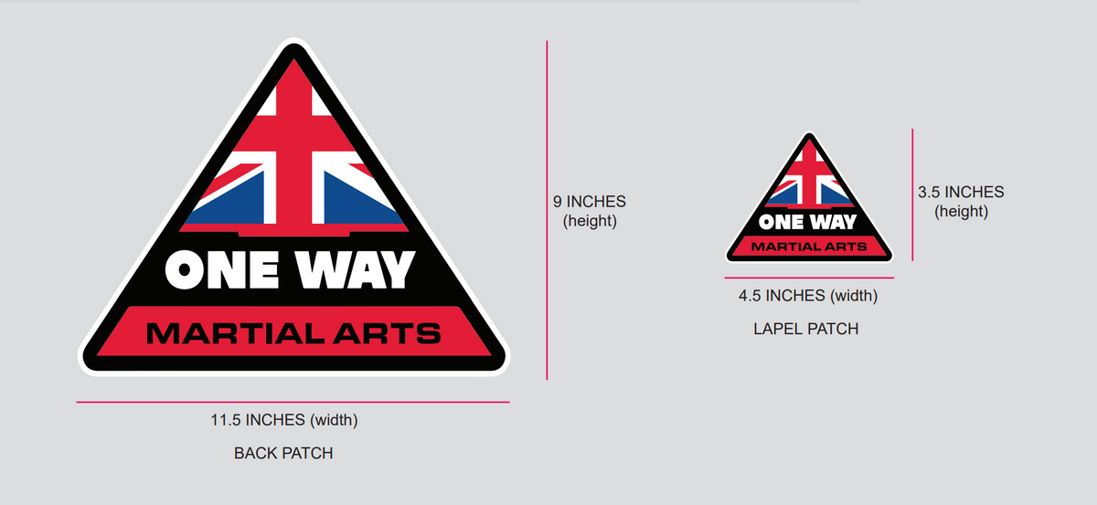 One Way Martial Arts Hawaii Loose Patch Set