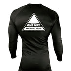 One Way Original All Black Rash Guards Long Sleeve