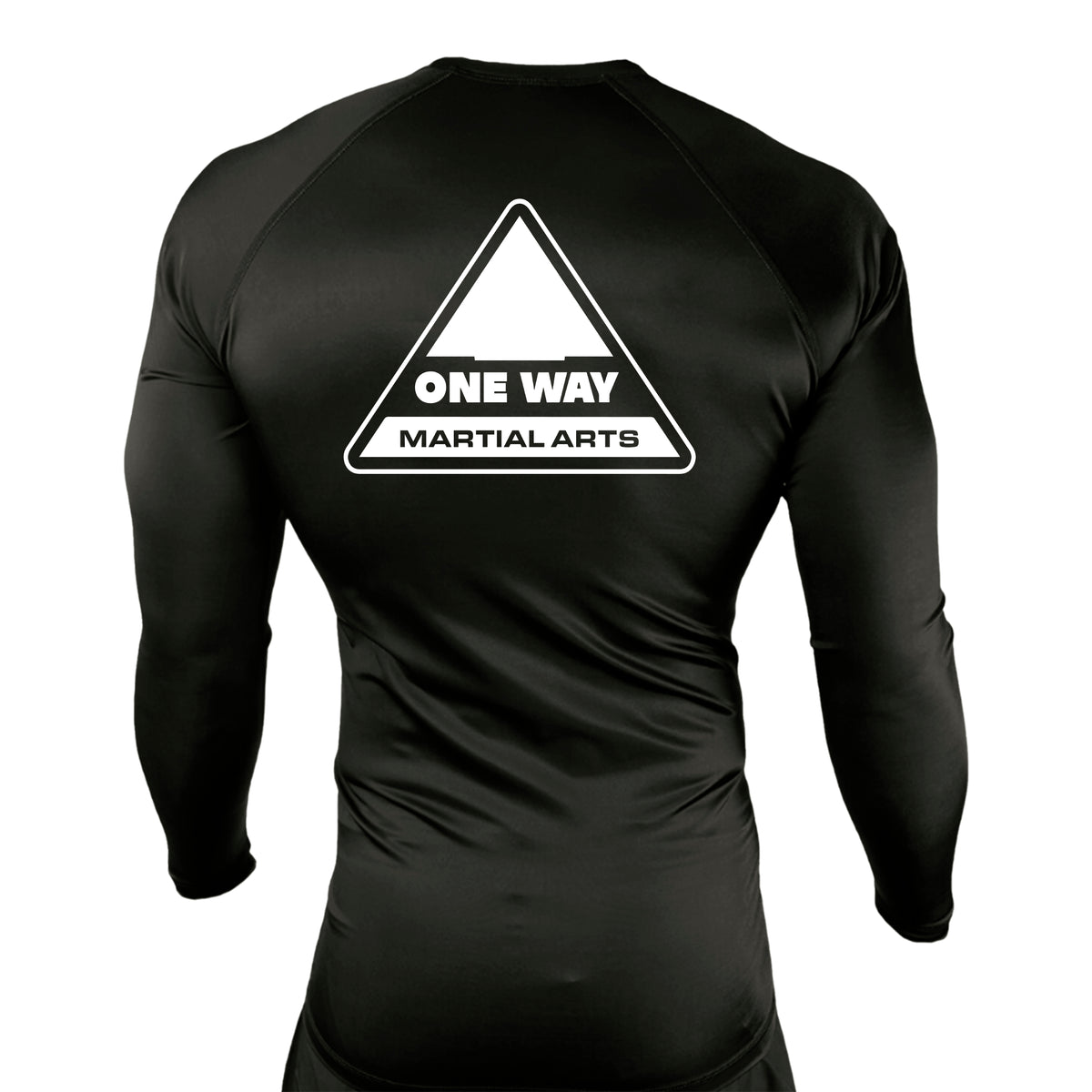 One Way Original All Black Rash Guards Long Sleeve