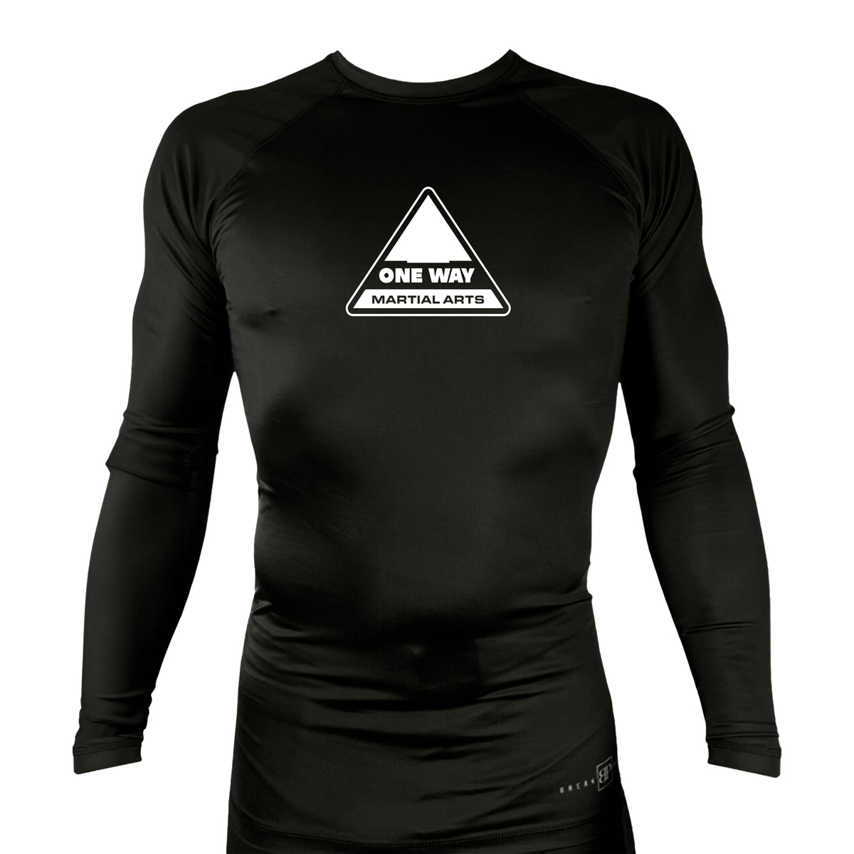 One Way Original All Black Rash Guards Long Sleeve