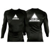 One Way Original All Black Rash Guards Long Sleeve