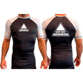 One Way Original All Black Ranked Rash Guards Short Sleeves