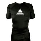 One Way Original All Black Rash Guards Short Sleeve