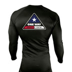 One Way Texas All Black Rash Guards Long Sleeves