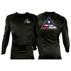 One Way Texas All Black Rash Guards Long Sleeves