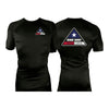 One Way Texas All Black Rash Guards Short Sleeves