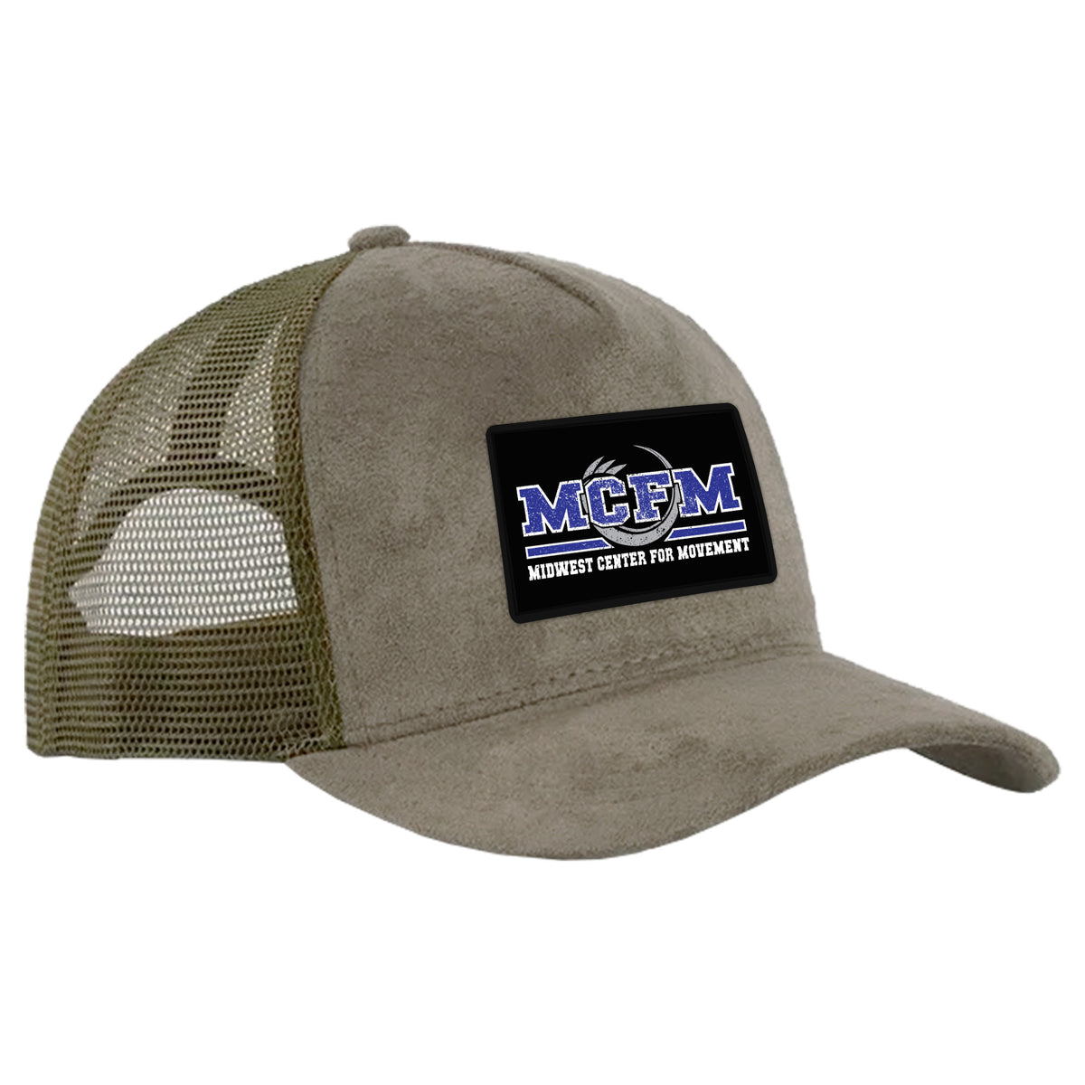 Olive Academy Suede Trucker Hat