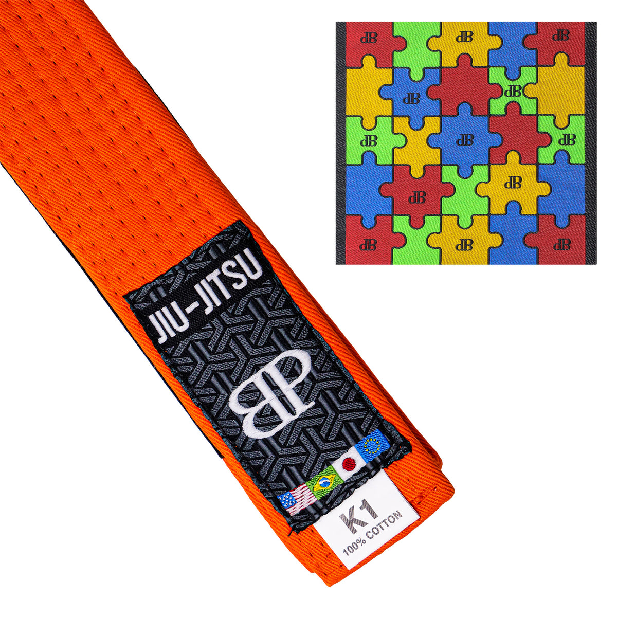 Break Point Jiu-Jitsu Autism Awareness Belt - AVAILABLE IN ALL COLORS