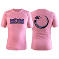 Pink Pink Custom Rash Guards Short Sleeve