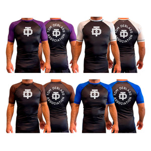 Tom DeBlass Association All Black Ranked Short Sleeve Rash Guards