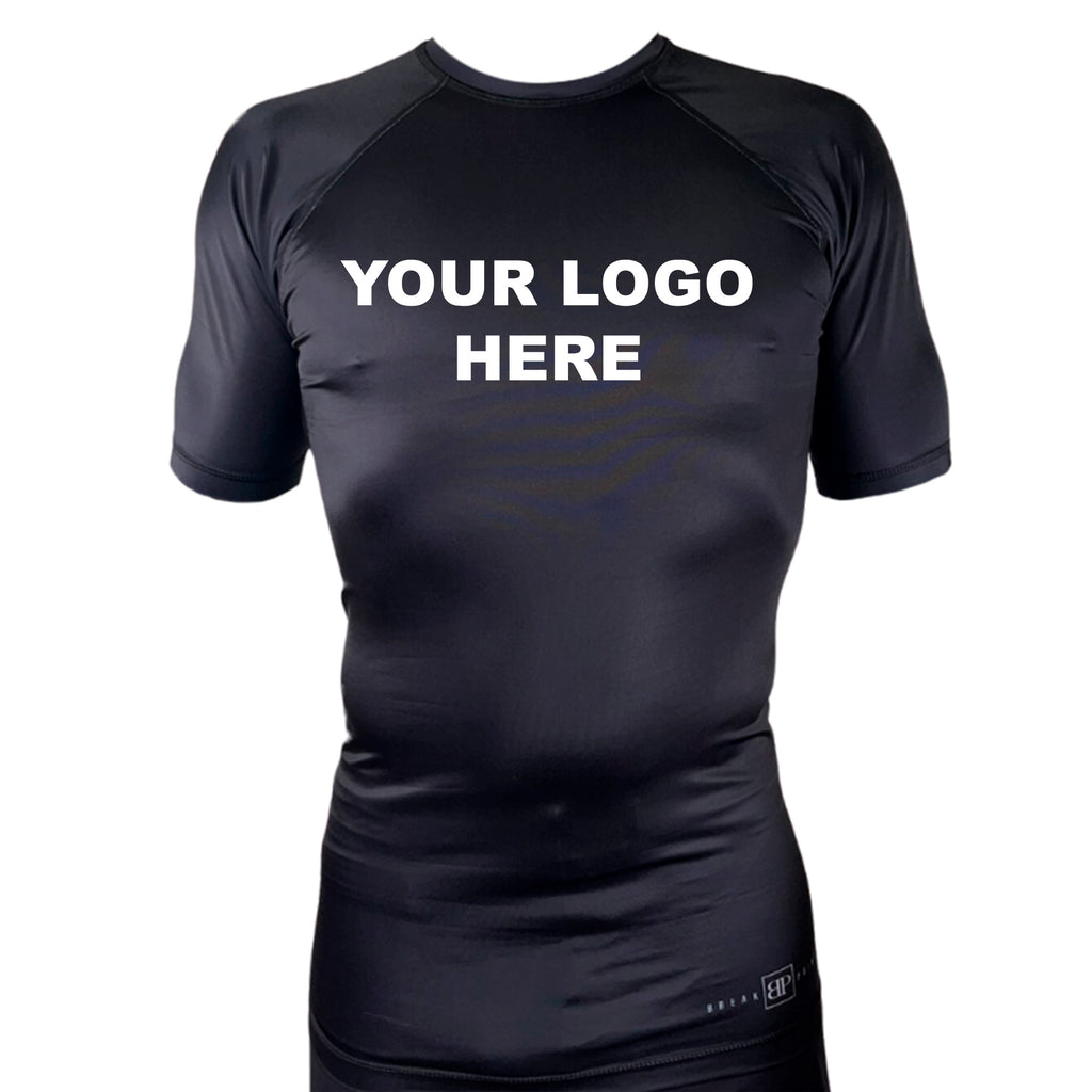 Academy Rash Guards Short Sleeves All Black