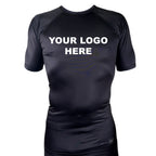 Academy Rash Guards Short Sleeves All Black