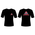One Way Hawaiian All Black Rash Guards Short Sleeves