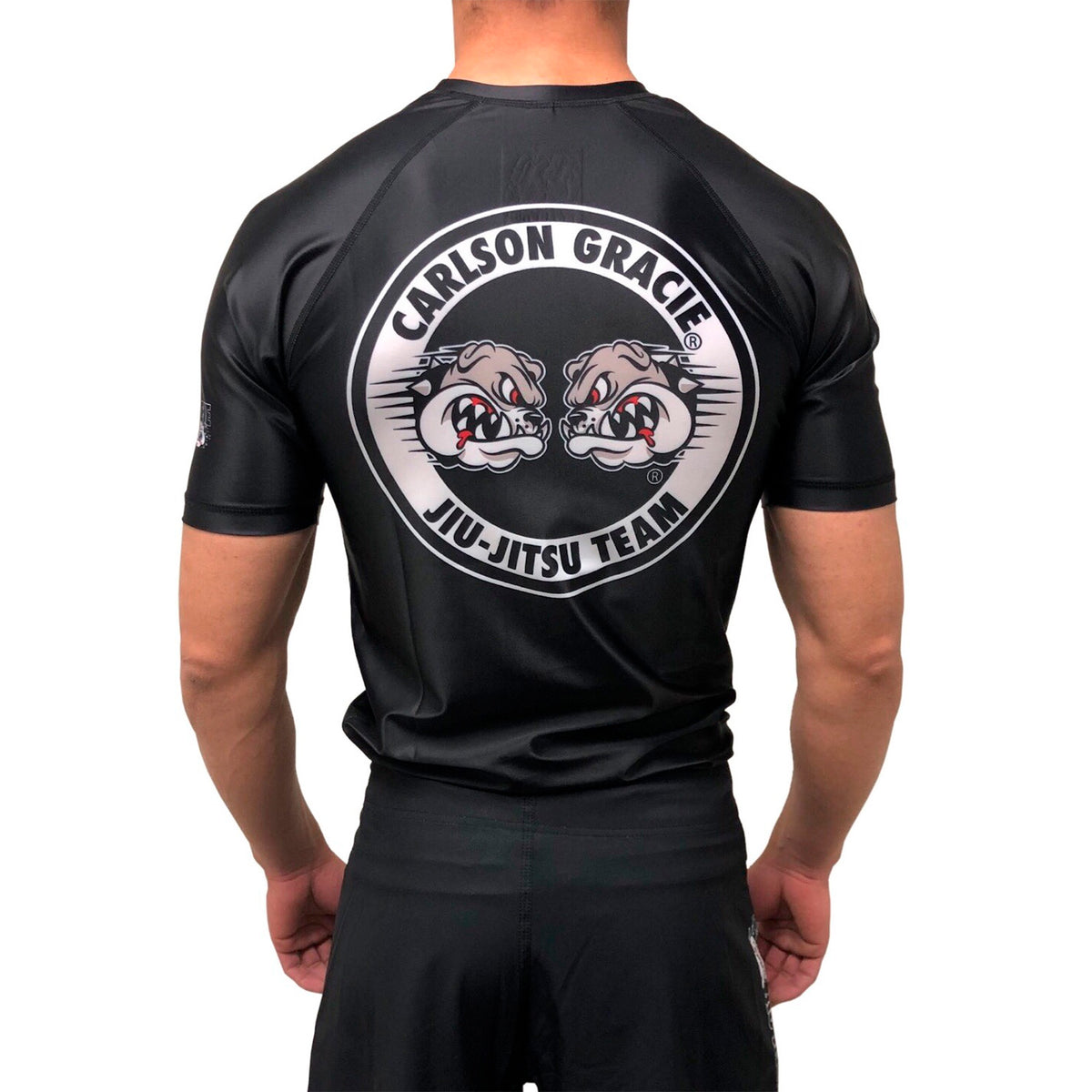 Carlson Gracie Original Rash Guard Black Short Sleeve