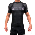 Carlson Gracie Original Rash Guard Black Short Sleeve