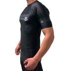 Carlson Gracie Original Rash Guard Black Short Sleeve