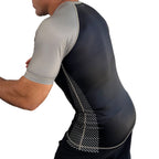 Kronos All Black Ranked KIDS Short Sleeve Rash Guards #8002