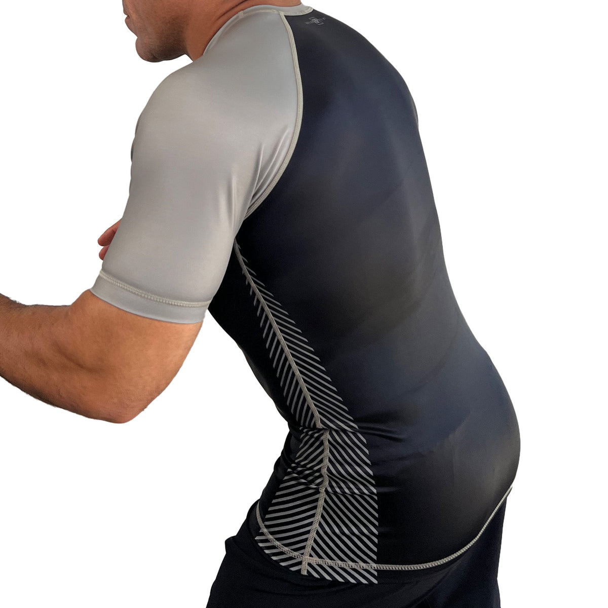 Kronos All Black Ranked KIDS Short Sleeve Rash Guards #8002