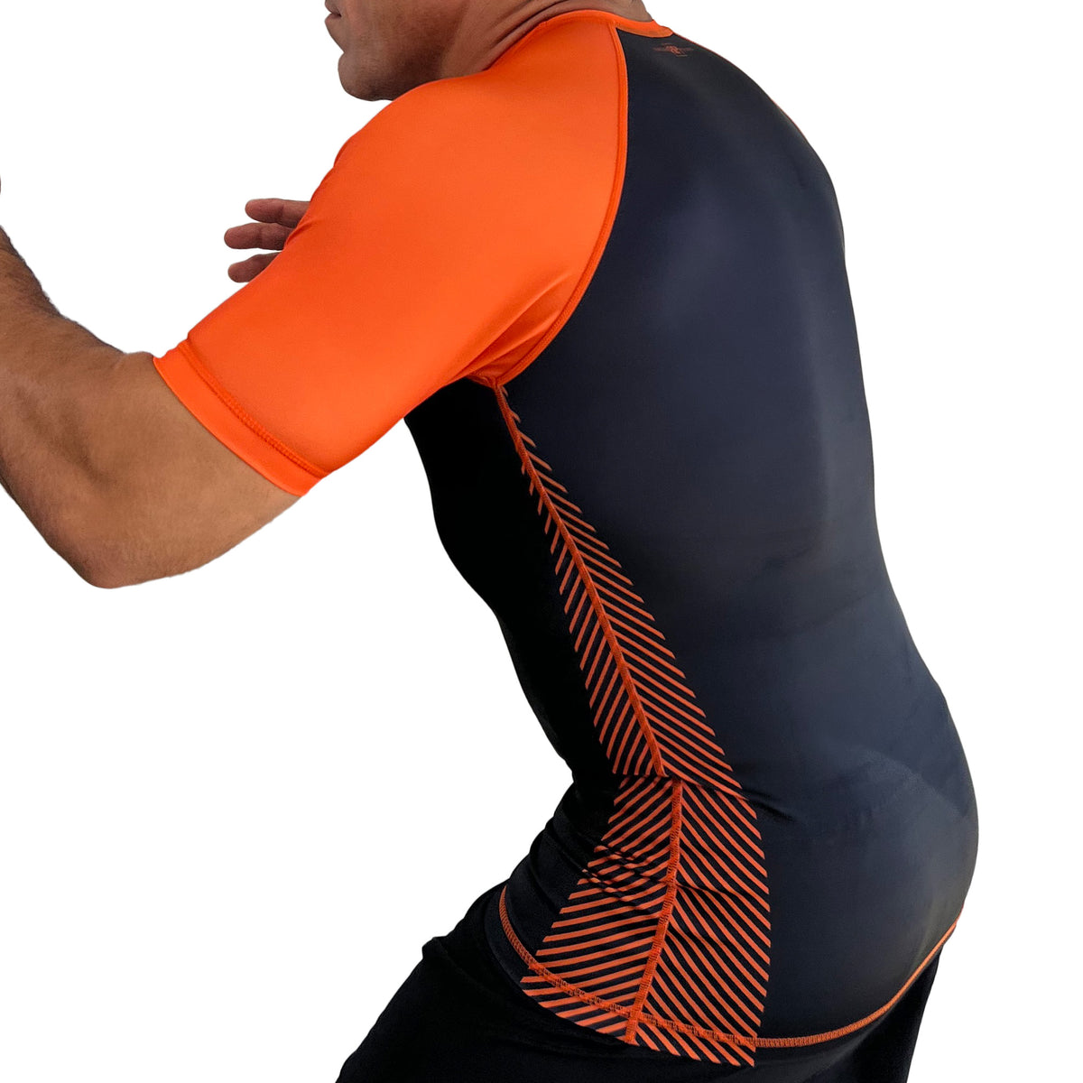 All Black Ranked Short Sleeve KIDS Rash Guards