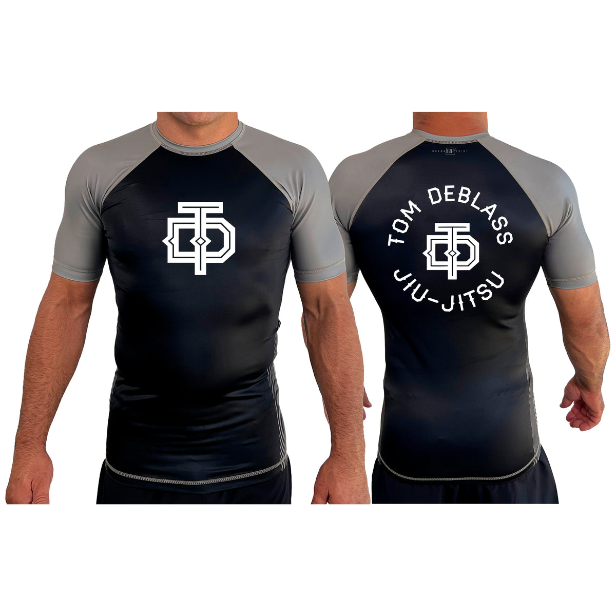 Tom DeBlass Association All Black Ranked Short Sleeve Rash Guards